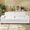 Modern 2 Seater Teddy Velvet Loveseat Sofa Cushioned Backrest Thick Padded Seat