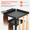 Hair Salon Trolley Stand Adjustable Hair Coloring Beauty Salon Tool Cart