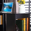 Computer Desk Bookshelves Workstation Corner Study Table Storage Combo Black