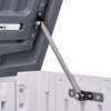 Garden Storage Shed Lockable Plastic Outdoor Weatherproof Tool Cabinet White