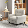 Tufted Upholstered Accent Sofa Reading Armchair w/ Seat Cushion