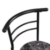 3 Pcs Compact Dining Room Set Kitchen Breakfast Bar Table W/ Storage Shelf Black