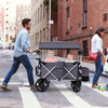 2 Passenger Push Pull Stroller Wagon Twin Stroller Wagon w/Removable Canopy