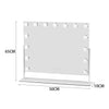 Large LED Bulbs Aluminium Hollywood Vanity Mirror With Lights Make Up Desk Stand