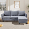 3 Seater L-Shaped Corner Sofa Click-Clack Couch Settee w/Reversible Chaise