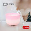 10" Crystal Singing Bowl C Note Heart Chakra Quartz Sound Healing Meditation