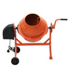 Electric 63L Litre Cement Concrete Mixer Portable Mortar Drum Plaster Stand 220W