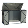 Lockable Metal Garden Wheelie Bin Storage Cabinet Bicycle Bike Shed Storage Tool