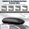 Heavy Duty Car Roof Storage Box for Cars with Extra Keys & Belts-Black