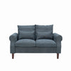 Panana 2 Seats Loveseat Couch Sofa Ottoman Upholstered Furniture for Small Space