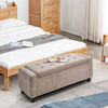 Linen Storage Ottoman Chest Box Pouffe Bench Bedroom Bed End Window Seat Stool