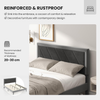 Double Bed Frame Upholstered Velvet Headboard Slatted Base Modern Bedroom Luxury