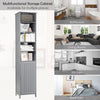 Bathroom Cabinet Freestanding Floor Cabinet Narrow Storage Cabinet Adjustable