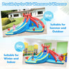 Inflatable Water Slide Kids Crab Castle Bounce House Water Slide Park Backyard