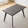 Modern Wood Dining Table and 4 chairs Set Kitchen Dining room Table Metal Legs