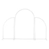 Wedding Party Three-door Arched Frame Flowers Balloon Column Base Backdrop Stand