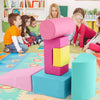 Toddlers Foam Climbing Blocks 6 Pieces Indoor Climb and Crawl Activity Playset