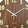 Luminous Silent Wall Clock Glow In The Dark Quartz Clocks Bedroom Night Light