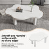 Cloud Coffee Table White Coffee Table for Living Room Irregular Indoor Tea Table