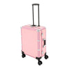 Rolling Makeup Train Case Cosmetic Trolley Organizer Travel w/LED LIght & Mirror