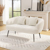 Teddy Plush 2 Seater Sofa Bedroom Fireside Loveseat Couch Settee With 2 Cushions
