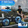 Mens Mountain Bike Mountaineer 26" Wheel 19" Frame Suspension 21-Speed Black