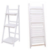 3 Tier Wooden Plant Display Stand Folding Ladder Shelf Bookcase Storage Rack UK