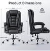 Executive Office Chair Swivel Recliner Chair Leather Computer Desk Gaming Chair