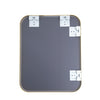 Black/Gold Bedroom Bathroom Wall Mounted Thin Mirror Wash Basin Dressing Mirror