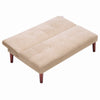 Beige 2 Seater Sofa Bed Recliner Sofabed Settee Bedroom Sofa Small Sleeper Bed