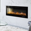 Electric Inset Fire 70in Insert / Wall Mount LED Fireplace Reccessed Media Flame
