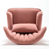 Chesterfield High Back Chair Winged Armchair Queen Anne Leisure Sofa w/Footstool