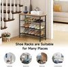 isightguard Shoe Rack 4 Tier Shoe Storage Rack with Wooden Top, Shoe Organise...