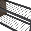 Industrial Shoe Bench Vintage Hallway Rustic Metal Wood Storage Tier Shelf Rack