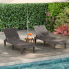 Patio Recliner Lounger Chaise Lounge Chairs Set of 2-Brown