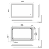 LED Bathroom Mirror with Demister Pad Illuminated Lights Touch Wall Mounted IP44
