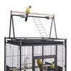Large Bird Cage Parrot Cage Open Top Rolling Wheels for Canary Budgie Parakeet