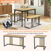 Breakfast Table Furniture Set Space-Saving Dinette W/ Rustproof Metal Frame