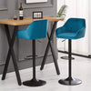 2x Bar Stools Breakfast Comfortable Swivel Gas Lift Kitchen Stool Leather Chairs