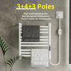 Bathroom Aluminum Electric Ladder Heated Towel Rail Warmer Thermostatic Radiator