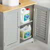 Grey Bathroom Under Sink Cabinet Basin Vanity Unit Cupboard Storage 60*60*30