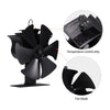 6 Blade Heat Powered Stove Top Fan For Wood Burner Log Burning Fire Eco Friendly