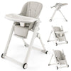 Baby Foldable High Chair Portable Feeding Sleep Playing Chair with wheels