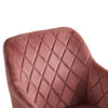 Set of 2 Armchairs Dining Chairs with Arms Velvet PU Faux Leather Chairs Kitchen