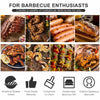 BBQ Smoker Charcoal Barbecue Grill Portable Outdoor Garden w/ Wheel & Cover