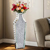Shiny Tall Floor Vase Sparkly Crushed Diamond Glitter Flower Pot Floor Vase Deco