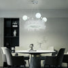 White Feather Chandelier Crystal Pendant Lamp Ceiling Light Living Room Bedroom
