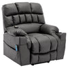 Massage Heat Armchair Single Sofa Electric Riser Lounge Recliner Chair Grey