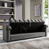 Velvet Sofa Bed 3 Seater Click Clack Thick Padded Recliner Couch Sofa LivingRoom