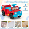 Kids Jeep 6V Battery Powered Car Electric Ride on Car Toy with Sound-Red